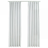 NNEVL Blackout Curtains with Hooks 2 pcs Off White 140x245 cm