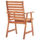 NNEVL Outdoor Dining Chairs 3 pcs Solid Acacia Wood