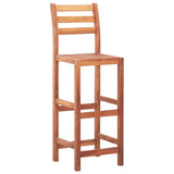 NNEVL Bar Chairs 2 pcs Solid Acacia Wood