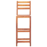 NNEVL Bar Chairs 2 pcs Solid Acacia Wood
