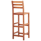 NNEVL Bar Chairs 2 pcs Solid Acacia Wood