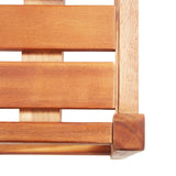 NNEVL Bar Chairs 2 pcs Solid Acacia Wood