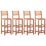NNEVL Bar Chairs 4 pcs Solid Acacia Wood