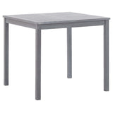 NNEVL Garden Table Grey 80x80x74 cm Solid Acacia Wood