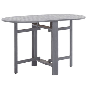 NNEVL Garden Table Grey 120x70x74 cm Solid Acacia Wood