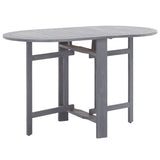 NNEVL Garden Table Grey 120x70x74 cm Solid Acacia Wood