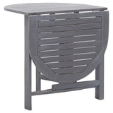 NNEVL Garden Table Grey 120x70x74 cm Solid Acacia Wood