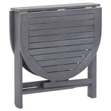 NNEVL Garden Table Grey 120x70x74 cm Solid Acacia Wood