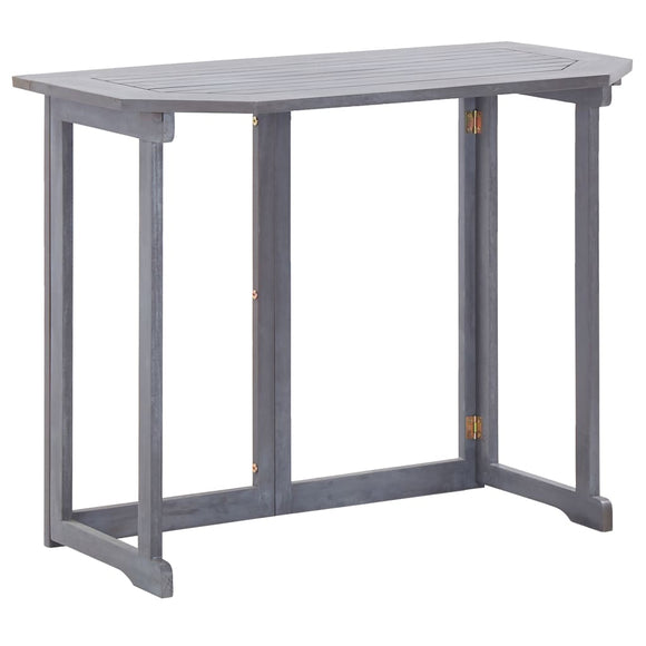 NNEVL Folding Balcony Table 90x50x74 cm Solid Acacia Wood
