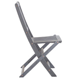 NNEVL Folding Outdoor Chairs 4 pcs Solid Acacia Wood