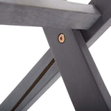 NNEVL Folding Outdoor Chairs 4 pcs Solid Acacia Wood