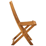 NNEVL Folding Outdoor Chairs 4 pcs Solid Acacia Wood
