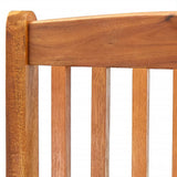 NNEVL Folding Outdoor Chairs 4 pcs Solid Acacia Wood