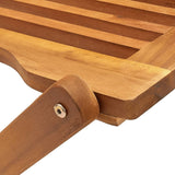 NNEVL Folding Outdoor Chairs 4 pcs Solid Acacia Wood