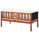 NNEVL Garden Storage Box Brown 120x50x60 cm Poly Rattan