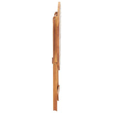 NNEVL Folding Garden Table 60x75 cm Solid Acacia Wood