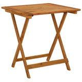 NNEVL Folding Garden Table 70x70x75 cm Solid Acacia Wood