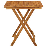 NNEVL Folding Garden Table 70x70x75 cm Solid Acacia Wood