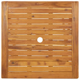NNEVL Folding Garden Table 70x70x75 cm Solid Acacia Wood
