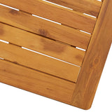 NNEVL Folding Garden Table 70x70x75 cm Solid Acacia Wood