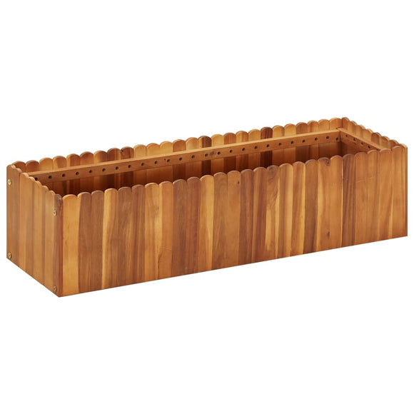 NNEVL Garden Raised Bed 100x30x25 cm Solid Acacia Wood
