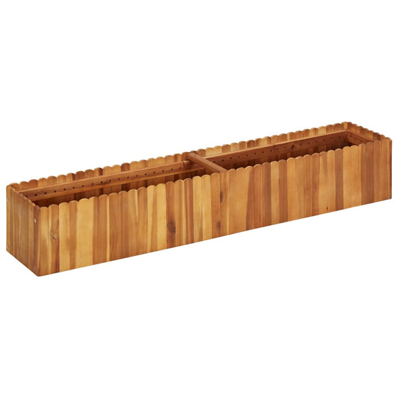 NNEVL Garden Raised Bed 150x30x25 cm Solid Acacia Wood