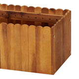 NNEVL Garden Raised Bed 200x30x25 cm Solid Acacia Wood