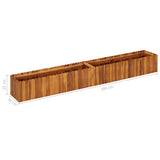 NNEVL Garden Raised Bed 200x30x25 cm Solid Acacia Wood