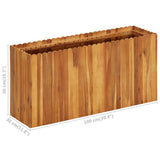 NNEVL Garden Raised Bed 100x30x50 cm Solid Acacia Wood