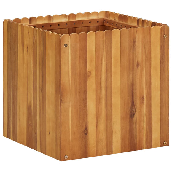 NNEVL Garden Raised Bed 50x50x50 cm Solid Acacia Wood