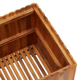 NNEVL Garden Raised Bed 50x50x50 cm Solid Acacia Wood