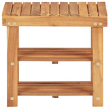 NNEVL Shoe Rack 50x32x45 cm Solid Acacia Wood