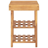 NNEVL Shoe Rack 50x32x45 cm Solid Acacia Wood