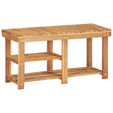 NNEVL Shoe Rack 90x32x46 cm Solid Acacia Wood