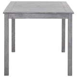 NNEVL 5 Piece Outdoor Dining Set Grey Solid Acacia Wood