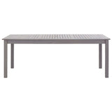 NNEVL 9 Piece Outdoor Dining Set Grey Solid Acacia Wood