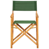 NNEVL Director's Chairs 2 pcs Solid Acacia Wood Green