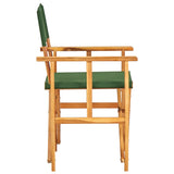 NNEVL Director's Chairs 2 pcs Solid Acacia Wood Green
