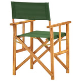 NNEVL Director's Chairs 2 pcs Solid Acacia Wood Green