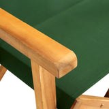 NNEVL Director's Chairs 2 pcs Solid Acacia Wood Green