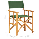 NNEVL Director's Chairs 2 pcs Solid Acacia Wood Green