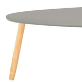 NNEVL Coffee Tables 2 pcs Grey Solid Pinewood