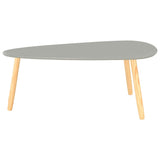 NNEVL Coffee Tables 2 pcs Grey Solid Pinewood