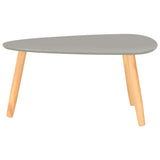 NNEVL Coffee Tables 2 pcs Grey Solid Pinewood