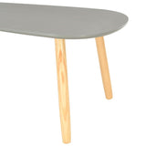 NNEVL Coffee Tables 2 pcs Grey Solid Pinewood