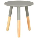 NNEVL Side Tables 2 pcs Grey Solid Pinewood