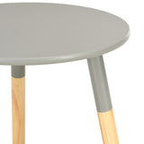 NNEVL Side Tables 2 pcs Grey Solid Pinewood