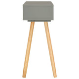 NNEVL Console Table Grey 80x30x72 cm Solid Pinewood