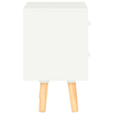 NNEVL Bedside Cabinets 2 pcs White 40x30x50 cm Solid Pinewood