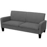 NNEVL 2 Piece Sofa Set Fabric Dark Grey